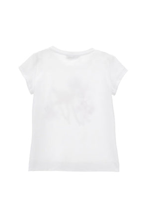 ViaMonte Shop | Monnalisa t-shirt bianca bambina in cotone