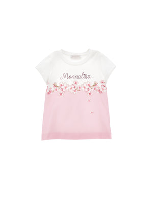 ViaMonte Shop | Monnalisa t-shirt rosa bambina in cotone