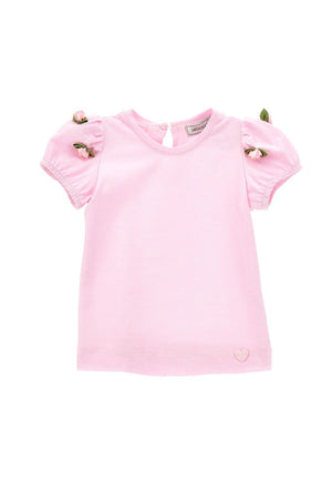 ViaMonte Shop | Monnalisa t-shirt rosa neonata in cotone