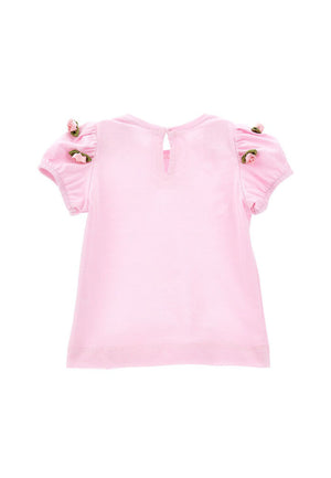 ViaMonte Shop | Monnalisa t-shirt rosa neonata in cotone