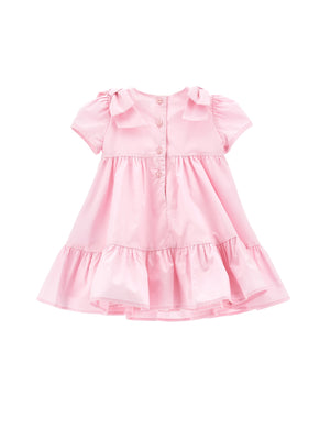 ViaMonte Shop | Monnalisa vestito rosa neonata in cotone