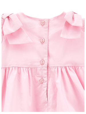 ViaMonte Shop | Monnalisa vestito rosa neonata in cotone