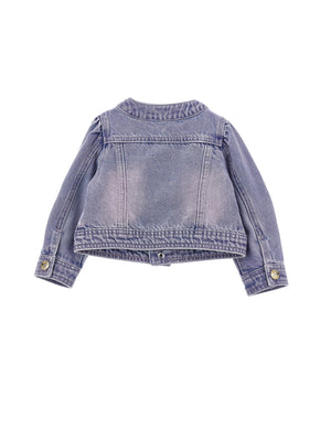 ViaMonte Shop | Monnalisa giubbino blu neonata in denim