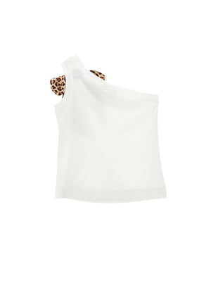 ViaMonte Shop | Monnalisa top bianco bambina in viscosa