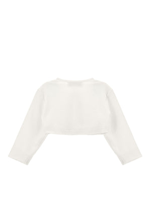 ViaMonte Shop | Monnalisa maglia cardigan bianco neonata in viscosa