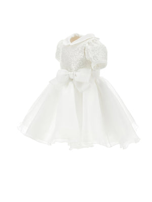 ViaMonte Shop | Monnalisa vestito bianco neonata