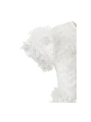 ViaMonte Shop | Monnalisa vestito bianco neonata in tulle