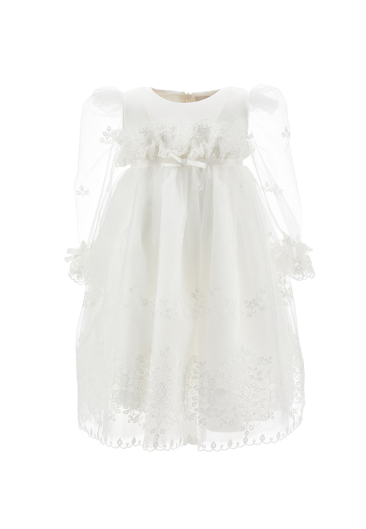 Monnalisa vestito bianco neonata