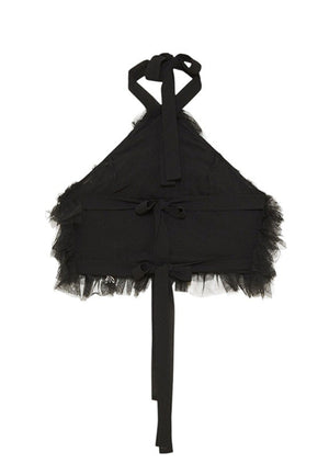 ViaMonte Shop | Patrizia Pepe top nero bambina in tulle