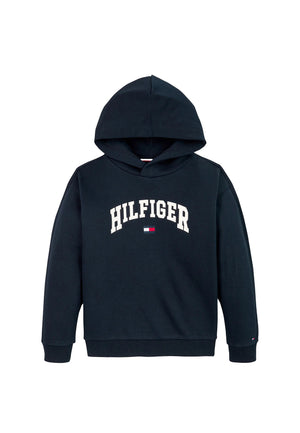 Tommy Hilfiger felpa blu bambino in cotone