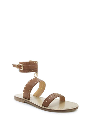 ViaMonte Shop | Twinset sandali marroni bambina in pelle