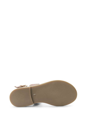ViaMonte Shop | Twinset sandali marroni bambina in pelle