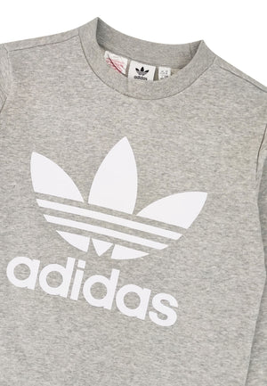 Felpa bambino Adidas grigia in cotone | ViaMonte Shop