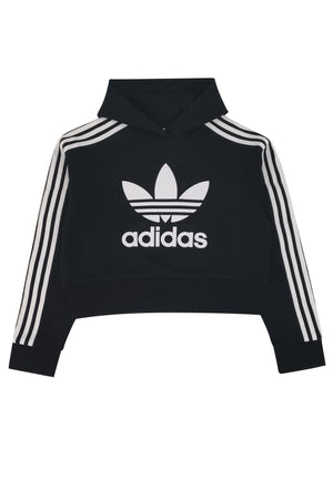Felpa bambina Adidas nera in cotone | ViaMonte Shop
