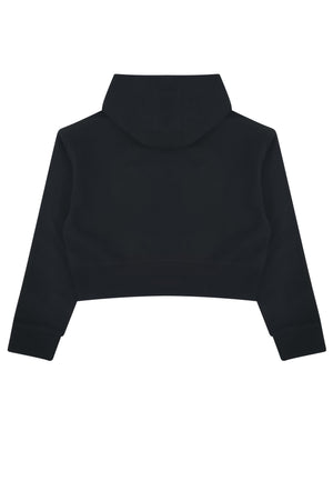 Felpa bambina Adidas nera in cotone | ViaMonte Shop