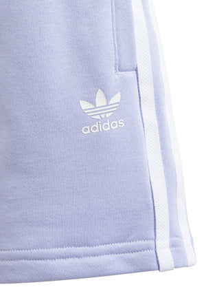 Completo bambina Adidas bianco/lilla in cotone | ViaMonte Shop