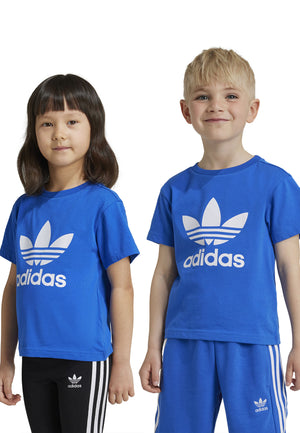 T-shirt bambino Adidas bluette in cotone | ViaMonte Shop