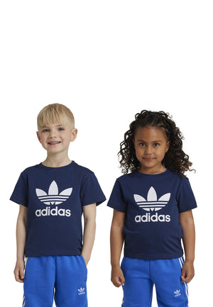 T-shirt bambino Adidas blu in cotone | ViaMonte Shop