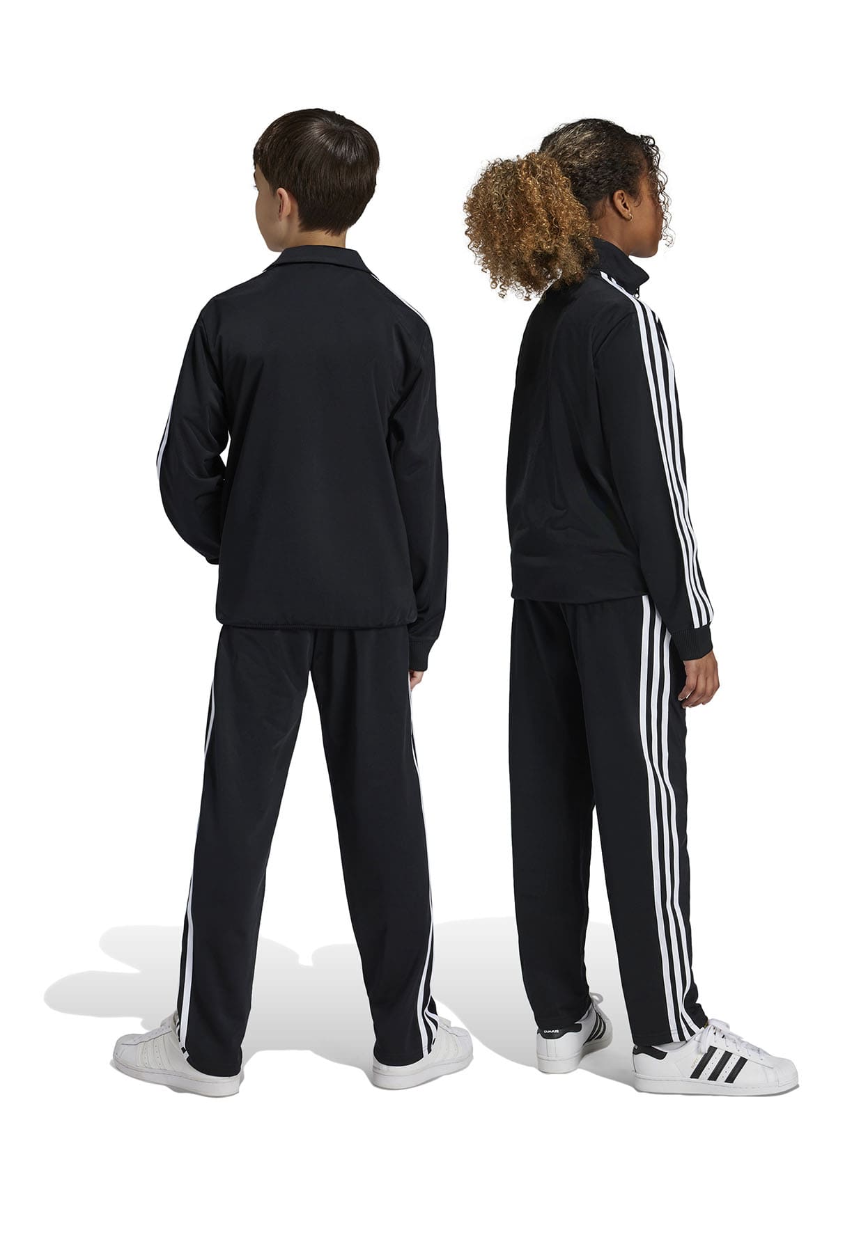 Pantalone sportivo bambino Adidas nero in acetato | ViaMonte Shop