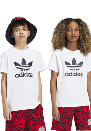 Adidas t-shirt bianca bambino in cotone | ViaMonte Shop