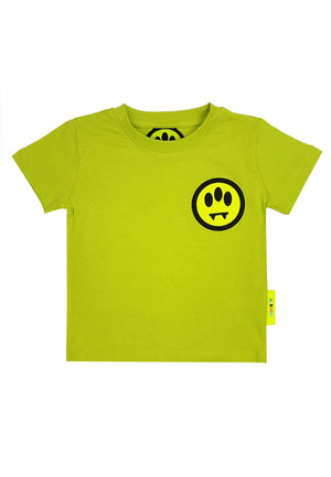 T-shirt bambino Barrow lime in jersey di cotone | ViaMonte Shop