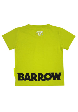 T-shirt bambino Barrow lime in jersey di cotone | ViaMonte Shop