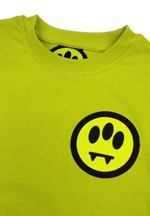 T-shirt bambino Barrow lime in jersey di cotone | ViaMonte Shop