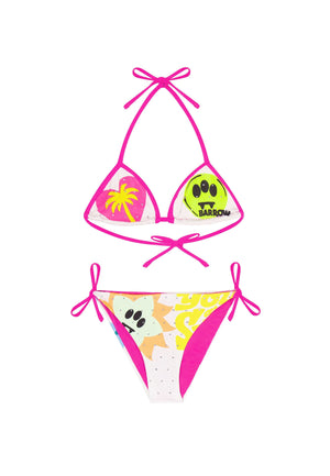 Costume bambina Barrow bianco in tessuto tecnico | ViaMonte Shop