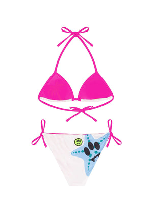 Costume bambina Barrow bianco in tessuto tecnico | ViaMonte Shop