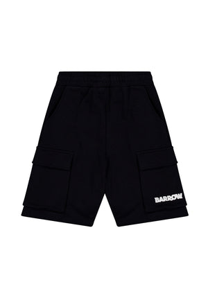 Bermuda bambino Barrow nero in cotone | ViaMonte Shop