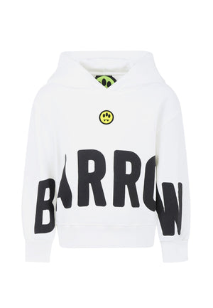 Felpa bambino Barrow bianca in cotone | ViaMonte Shop