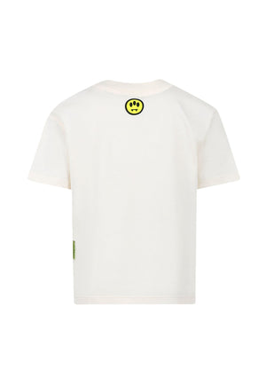 T-shirt bambino Barrow beige in jersey di cotone | ViaMonte Shop