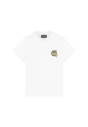T-shirt bambina Barrow kids bianca in jersey di cotone | ViaMonte Shop