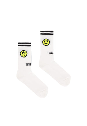 Calze bambino Barrow kids bianche in cotone elasticizzato | ViaMonte Shop