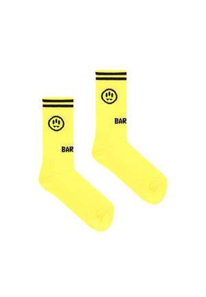 Calze bambino Barrow kids gialle in cotone elasticizzato