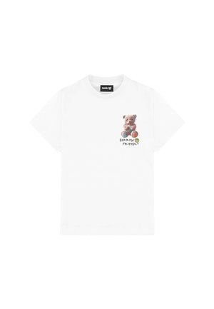 T-shirt bambino Barrow kids bianca in jersey di cotone | ViaMonte Shop
