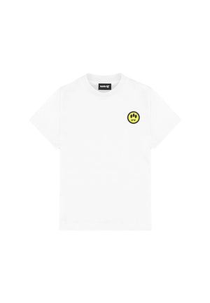 T-shirt bambino Barrow kids bianca in jersey di cotone | ViaMonte Shop