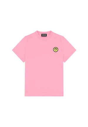 T-shirt bambino Barrow kids rosa in jersey di cotone | ViaMonte Shop