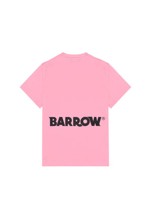 T-shirt bambino Barrow kids rosa in jersey di cotone | ViaMonte Shop