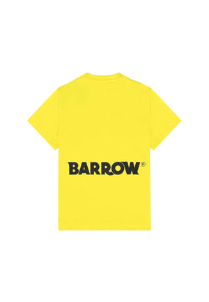 T-shirt bambino Barrow kids gialla in jersey di cotone | ViaMonte Shop
