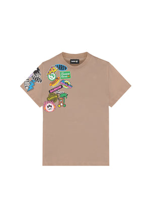 T-shirt bambino Barrow kids fango in jersey di cotone | ViaMonte Shop