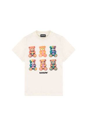 T-shirt bambino Barrow kids crema in jersey di cotone | ViaMonte Shop