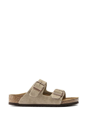 Sandali bambino Birkenstock Arizona BS beige in pelle scamosciata | ViaMonte Shop