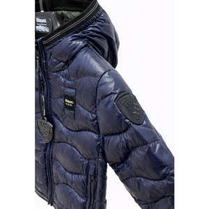 Giubbino neonato Camelia baby Blauer blu in nylon | ViaMonte Shop