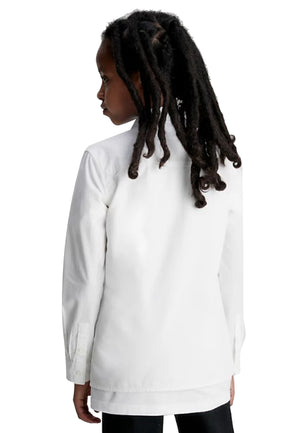 Camicia bambino Calvin Klein Jeans bianca in cotone | ViaMonte Shop