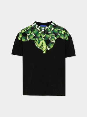T-shirt bambino County of Milan kids nera in cotone | ViaMonte Shop