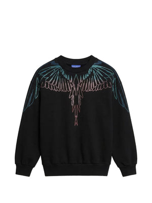 Felpa bambina County of Milan kids nera in cotone | ViaMonte Shop