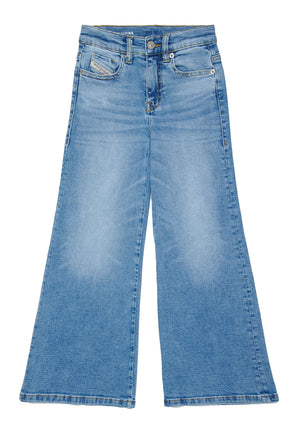 Jeans 1978 flare fit bambina Diesel blu in cotone stretch | ViaMonte Shop