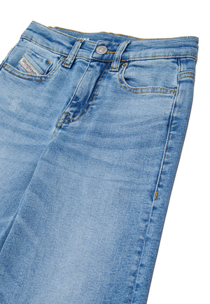 Jeans 1978 flare fit bambina Diesel blu in cotone stretch | ViaMonte Shop