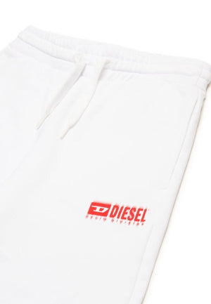 Bermuda bambino Diesel bianco in cotone | ViaMonte Shop